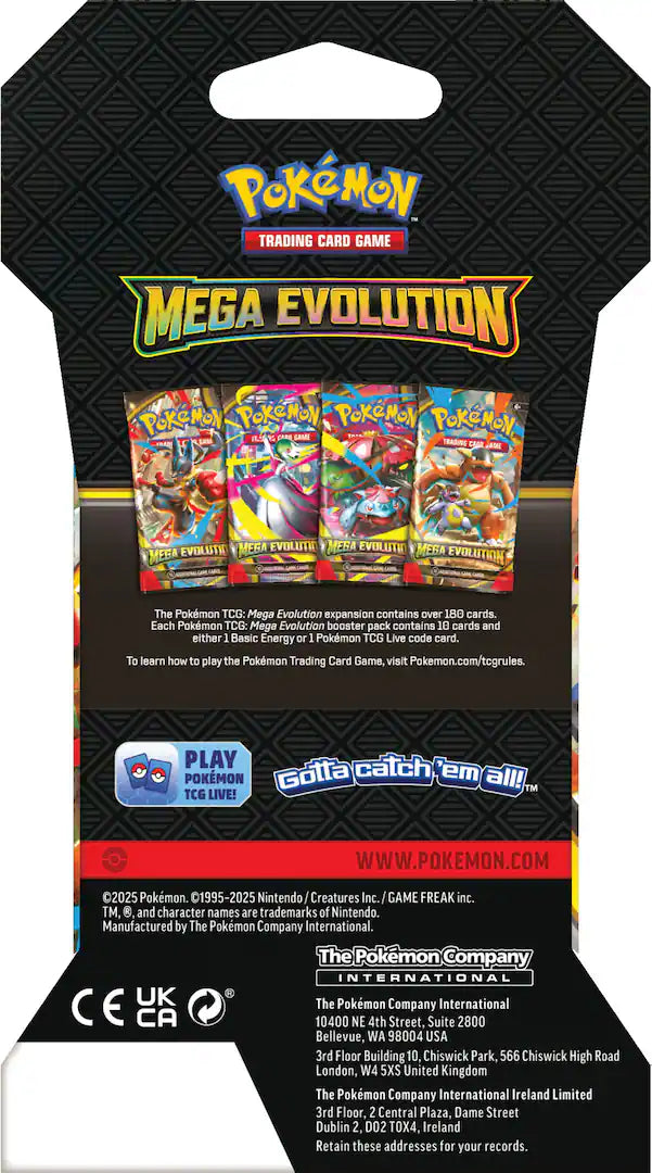 (LRP) Mega Evolution - Sleeved Booster Pack (Various Styles)