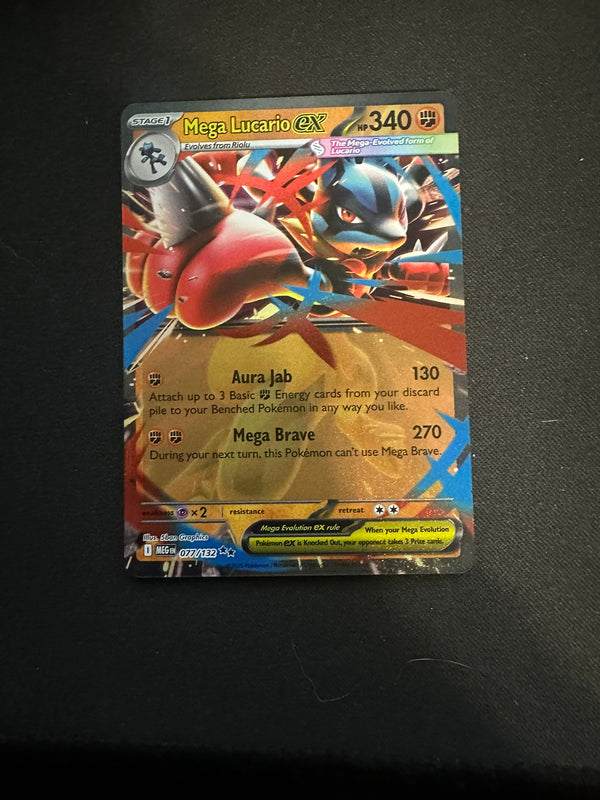 Mega Lucario ex - 077/132 - ME01: Mega Evolution (MEG)