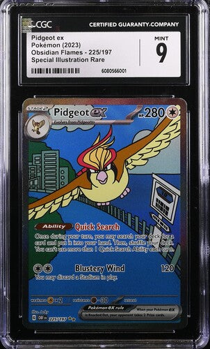 CGC Mint 9 - Pidgeot EX - Special Illustration Rare