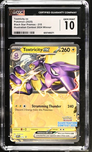 CGC GEM MINT 10 - Toxtricity EX - Illustration Contest 2024