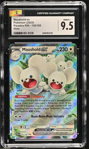 CGC MINT+ 9.5 - Maushold EX - #155 2023 Paradox Rift