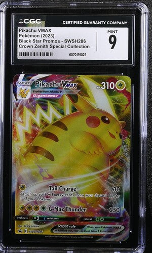 CGC Mint 9 - Pikachu VMAX - Black Star Promos