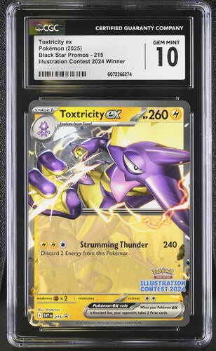 CGC GEM MINT 10 - Toxtricity EX - Illustration Contest 2024