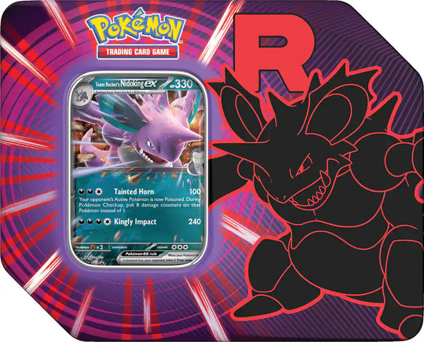 (Sealed) Team Rocket Tin (Team Rocket's Nidoking EX)