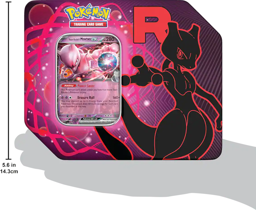 (Sealed) Team Rocket Tin (Team Rocket's Mewtwo EX)