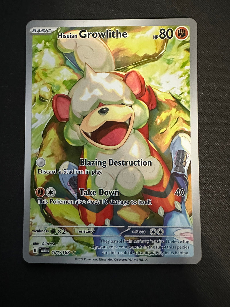 Hisuian Growlithe - 181/167 - SV06: Twilight Masquerade (TWM)