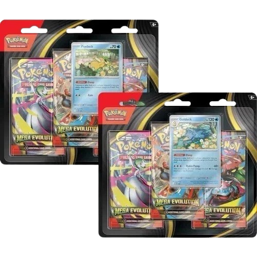 (Sealed) Mega Evolution - 3-Pack Blister Set of Two (Golduck & Psyduck)